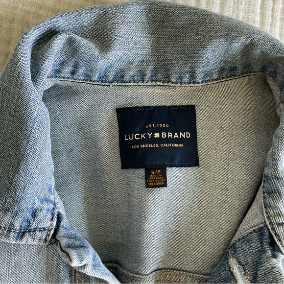 Lucky Brand Distressed Denim Jacket - Picture 3 of 5
